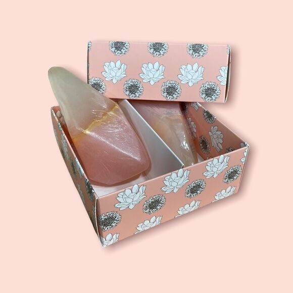 Luxury bath geode pink champagne soap set - Picture 1 of 5